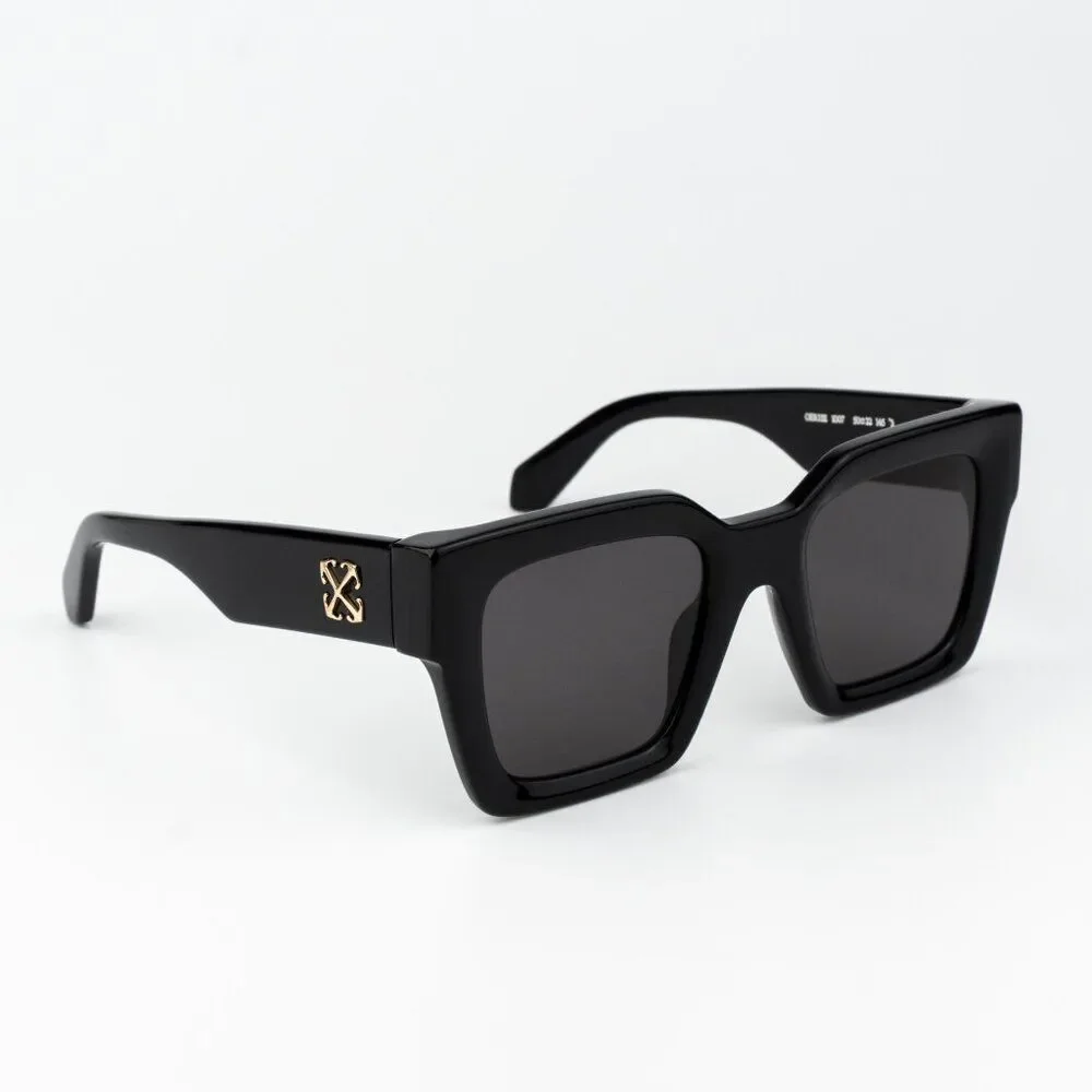Off-White JACKSON Men Sunglasses Black Grey Square OERI13I JACKSON 1007